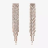 Monet Jewelry Timeless Rosegold Tone Chandelier Womens Hypoallergenic Drop Earrings In White