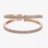 Monet Jewelry Timeless Rosegold Tone Womens Cuff Bracelet In Gold