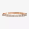 Monet Jewelry Timeless Rosegold Tone Womens Stretch Bracelet In Gold
