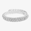 Monet Jewelry Timeless Silver Tone Coil Womens Bangle Bracelet In Silver