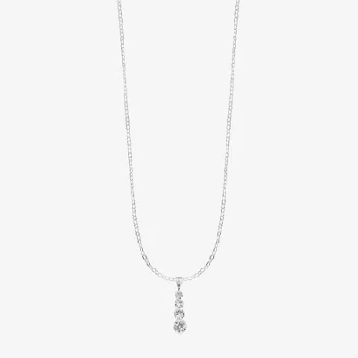 Monet Jewelry Timeless Silver Tone Womens 15 Inch Pendant Necklace