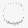 Monet Jewelry Timeless Silver Tone Womens 17 Inch Collar Necklace In Metallic