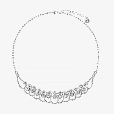 Monet Jewelry Timeless Silver Tone Womens 17 Inch Collar Necklace In Metallic