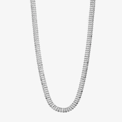 Monet Jewelry Timeless Silver Tone Womens 18 Inch Collar Necklace