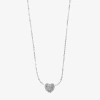 Monet Jewelry Timeless Silver Tone Womens 18 Inch Pendant Necklace In Silver