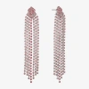 Monet Jewelry Timeless Silver Tone Womens Glass Hypoallergenic Chandelier Earrings In Pink