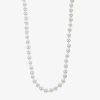 Monet Jewelry Timeless Womens 18 Inch Strand Necklace In Silver