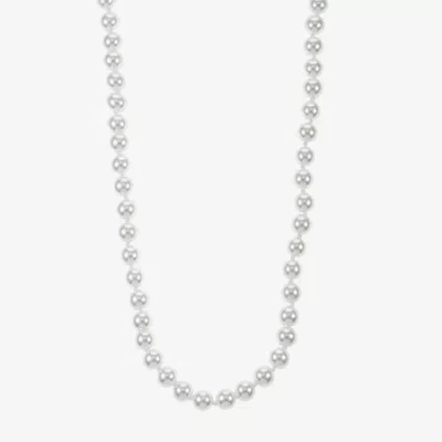 Monet Jewelry Timeless Womens 18 Inch Strand Necklace In Silver