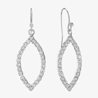 Monet Jewelry Timeless Womens Drop Earrings In Silver