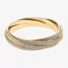 Monet Jewelry Two Tone Womens Bangle Bracelet In Multi