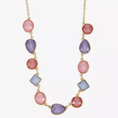 Monet Jewelry Womens 17 Inch Collar Necklace In Multi