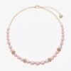 Monet Jewelry Womens 17 Inch Collar Necklace In Pink