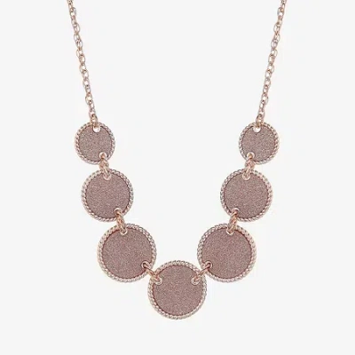 Monet Jewelry Womens 17 Inch Collar Necklace In Pink