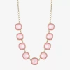 Monet Jewelry Womens 17 Inch Collar Necklace In Pink