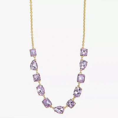 Monet Jewelry Womens 17 Inch Collar Necklace In Purple