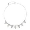 Monet Jewelry Womens 17 Inch Collar Necklace In Silver