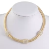Monet Jewelry Womens 17 Inch Collar Necklace In Yellow