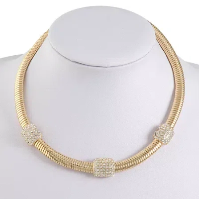 Monet Jewelry Womens 17 Inch Collar Necklace In Yellow