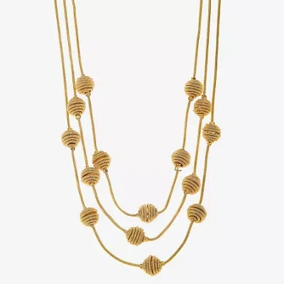 Monet Jewelry Womens 20 Inch Strand Necklace In Yellow