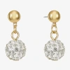 Monet Jewelry Womens Ball Hypoallergenic Drop Earrings In Gold