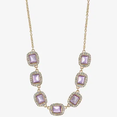 Monet Jewelry Womens Blue 17 Inch Collar Necklace In Purple