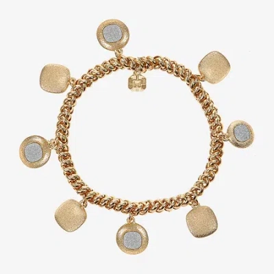 Monet Jewelry Womens Charm Bracelet In Yellow