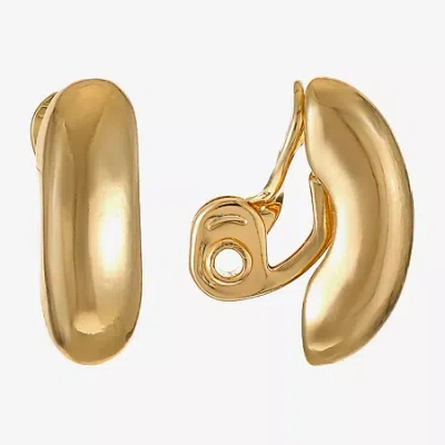 Monet Jewelry Womens Clip On Earrings In Yellow