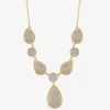 Monet Jewelry Womens Glass 18 Inch Y Necklace In Yellow