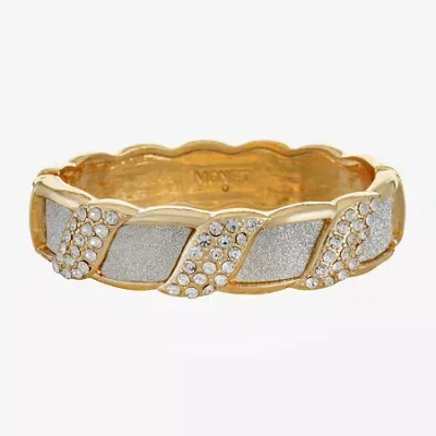 Monet Jewelry Womens Glass Bangle Bracelet In Yellow