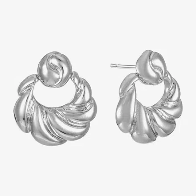 Monet Jewelry Womens Hypoallergenic Drop Earrings In Silver