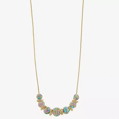 Monet Jewelry Womens Multi Color 17 Inch Collar Necklace