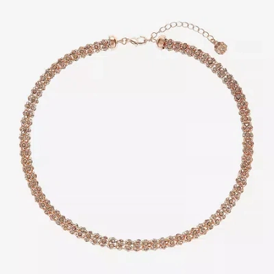 Monet Jewelry Womens Orange 18 Inch Collar Necklace