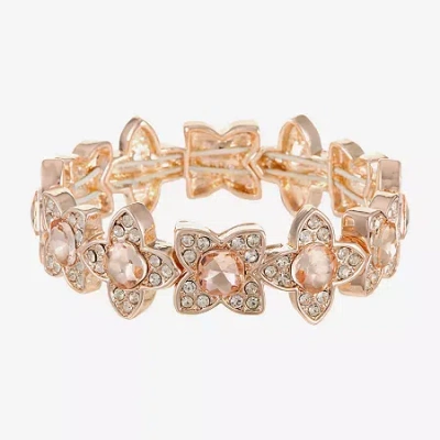 Monet Jewelry Womens Orange Clover Stretch Bracelet