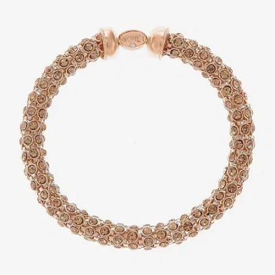 Monet Jewelry Womens Orange Stretch Bracelet In Gold