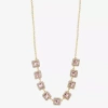 Monet Jewelry Womens Pink 17 Inch Collar Necklace In Pink
