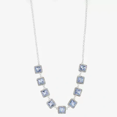 Monet Jewelry Womens Pink 17 Inch Collar Necklace In Blue