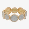 Monet Jewelry Womens Round Stretch Bracelet In Gold