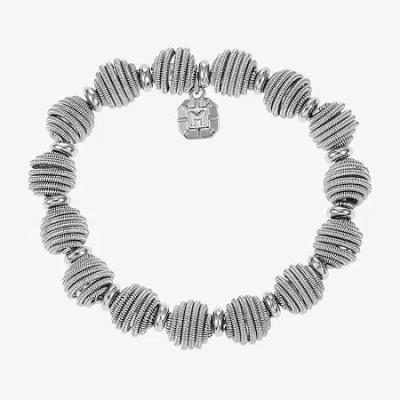 Monet Jewelry Womens Round Stretch Bracelet In Gray