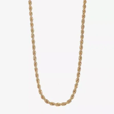 Monet Jewelry Womens Stainless Steel 18 Inch Collar Necklace In Yellow