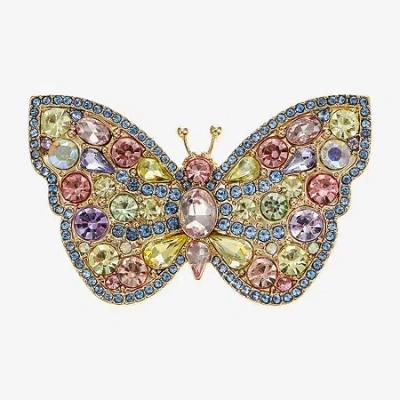 Monet Multi Color Glass Pin