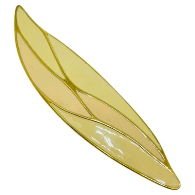 Pre-owned Monet Signed Vintage Gold Tone Enamel Designer Brooch In Multi