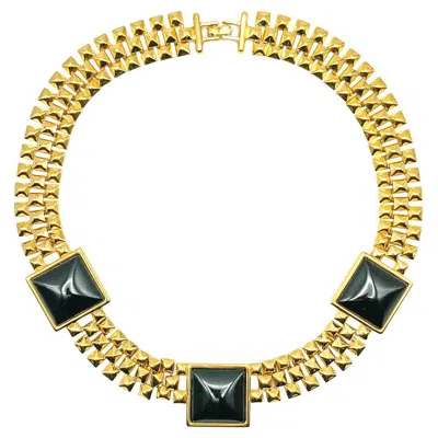 Pre-owned Monet Vintage  Sugarloaf Inspired Statement Collar 1980s In Multi
