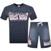 Money Clothing Money Circa Fade T Shirt Short Set Blue