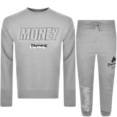 Money Clothing Money Compound Crew Tracksuit Grey