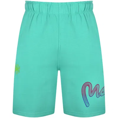 Money Clothing Money Flow Wave Fade Shorts Teal In Green