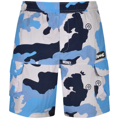 Money Clothing Money G Sig Mountain Shorts Blue