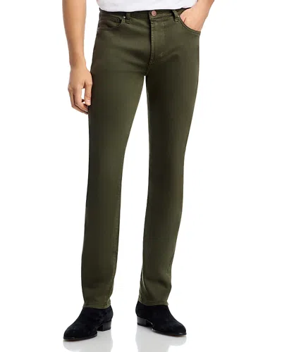 Monfrere Brando Parisian Luxe Slim Fit Jeans In Juniper In Green