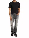 Monfrere Brando Slim Distressed Greigio Jean In Grey In Grey