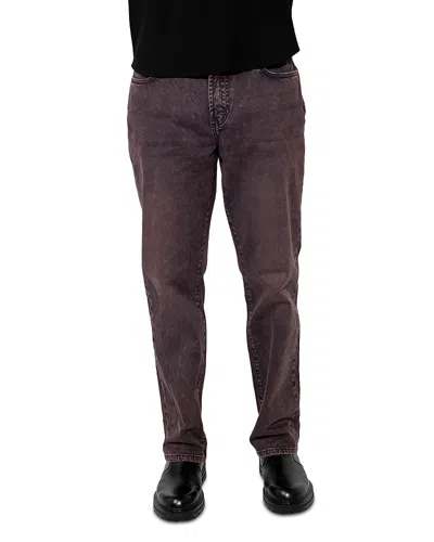 Monfrere Caine Jeans In Plum In Burgundy