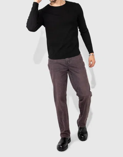 Monfrere Caine Straight Leg Jeans In Vintage Plum In Black